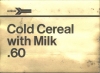Amtrak Cold Cereal Card