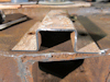 End sheet stiffener section
