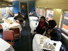 Enjoying the food
